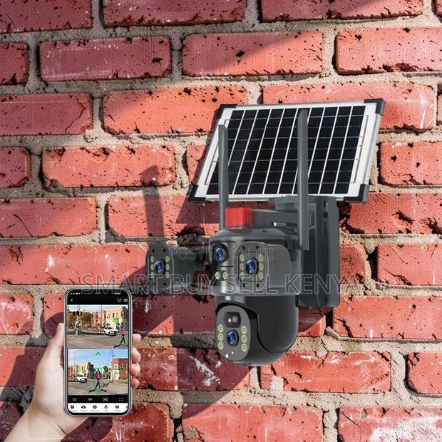 Alarm Lights 20mp Ultra Hd 4g PTZ Triple Lens Solar Camera