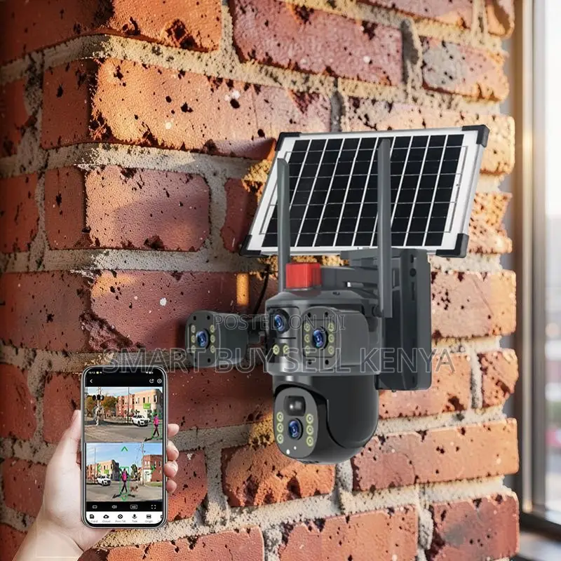 Plug and Play 20mp Ultra Hd 4g PTZ Triple Lens Solar Camera