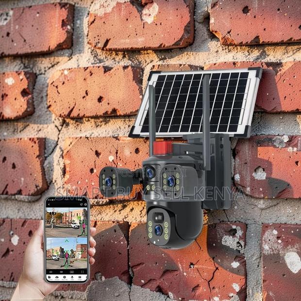 Human Detection 20mp Ultra Hd 4g PTZ Triple Lens Solar Camera