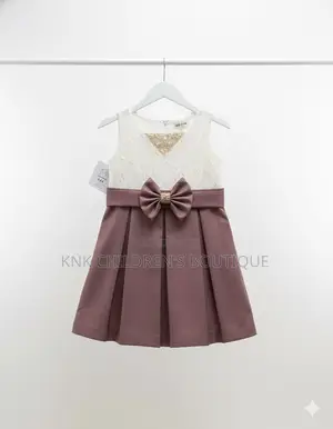 Brown Lace Girls Dresses