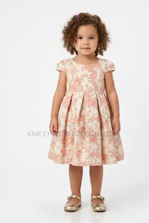 KNK Girls Floral Dress - Pink Floral, Baby Dress