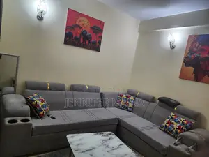 Grey L-Shaped Couch