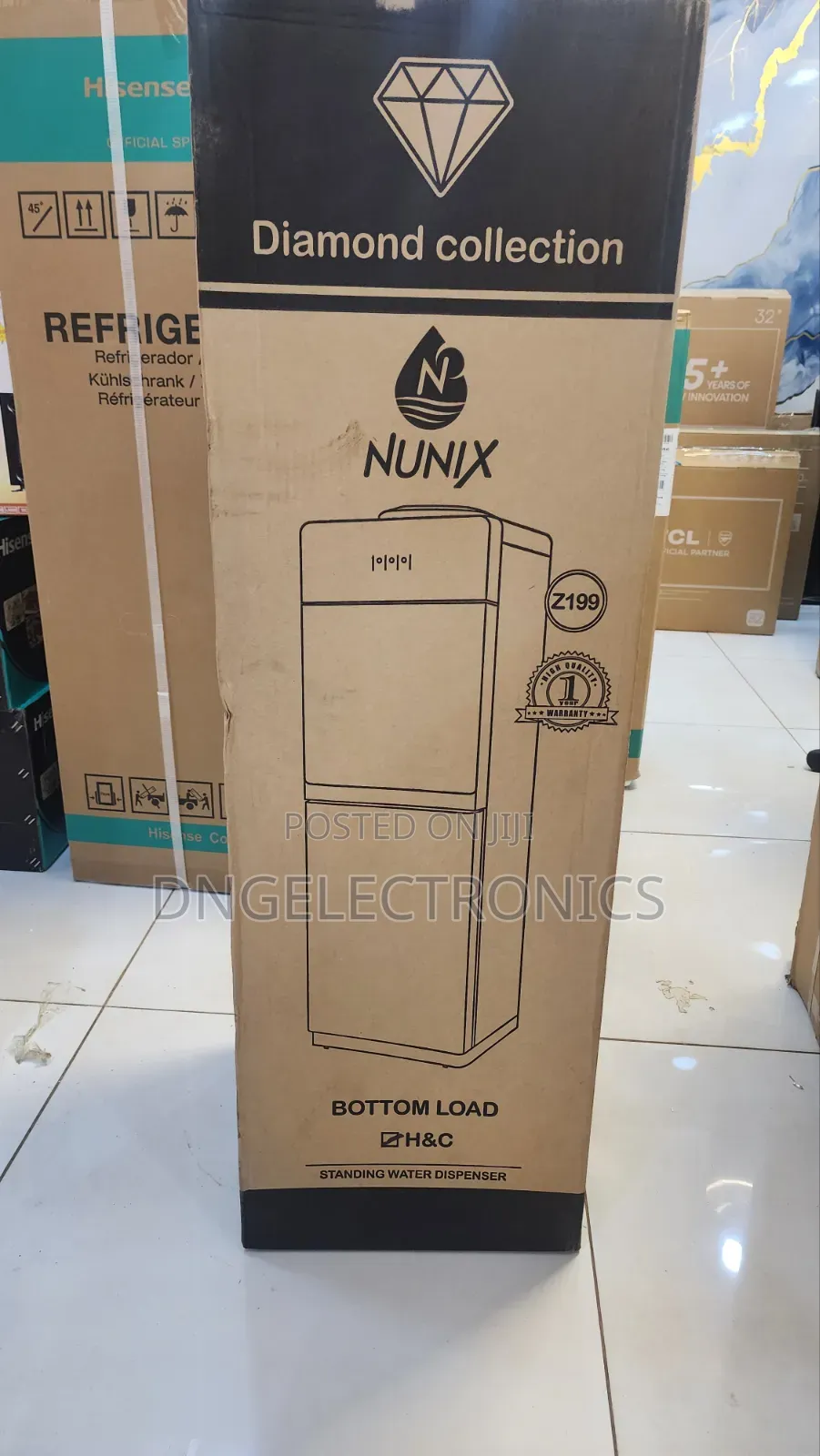 Nunix Bottom Load Water Dispenser Hot and Cold A2