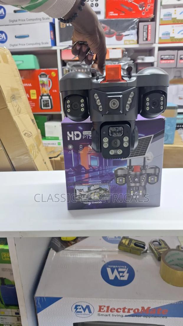 4 G Tripple Lens Solar CCTV Camera