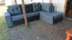 Grey Corner Seat