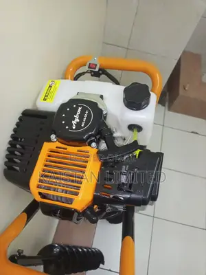 Heavy Duty 2-Stroke Petrol Earth Auger Hole Digger) + 3 Drill Bits In