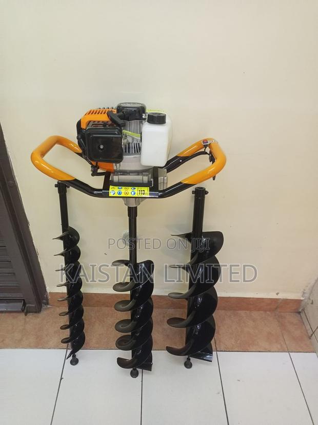 2-Stroke Petrol Earth Auger Post Hole Digger With 3 Bits for Easy Dig