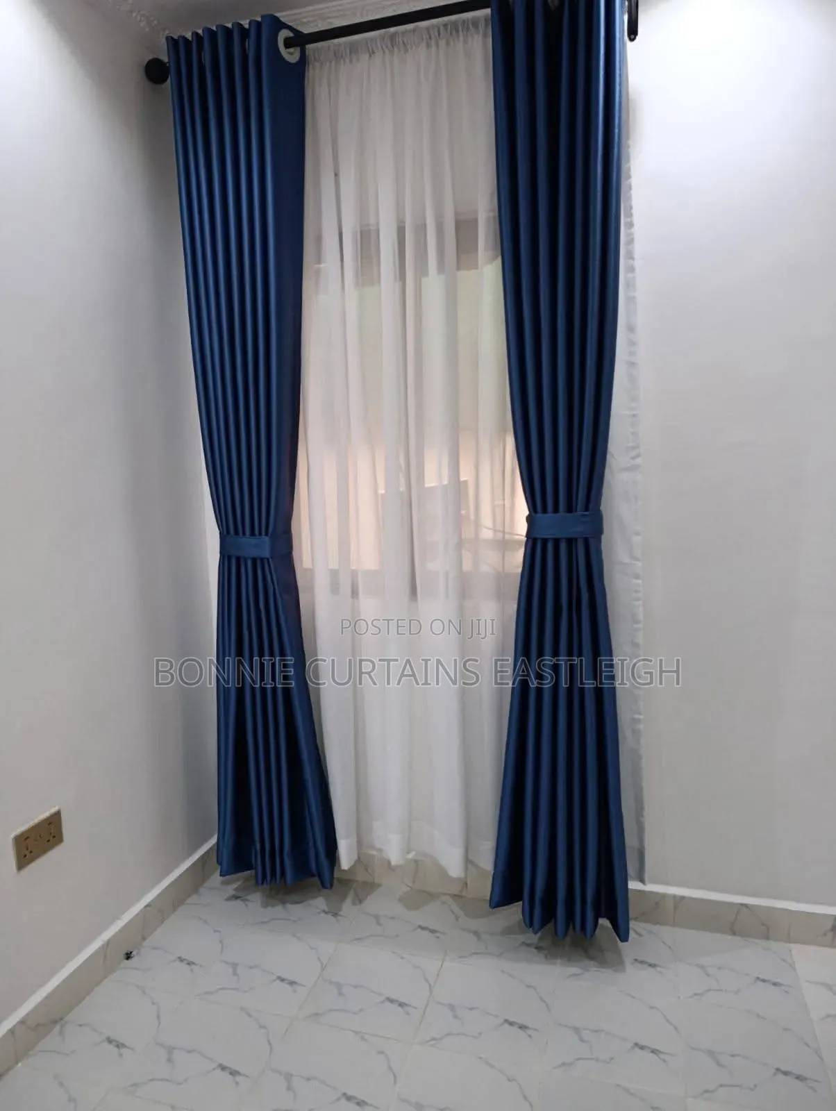 Blue Modern Environmental Curtains and Sheers