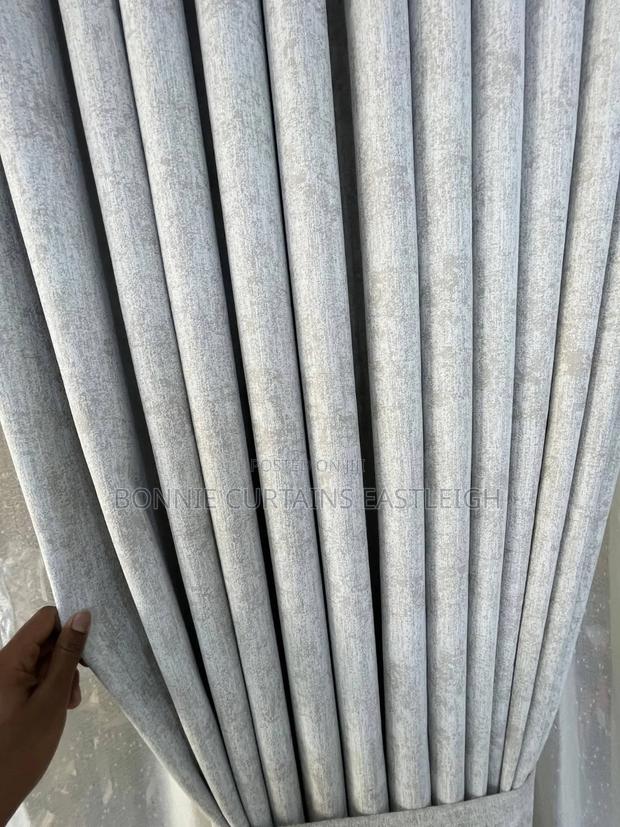 Brown Modern Curtains Mixed With Cream - thumbnail 2