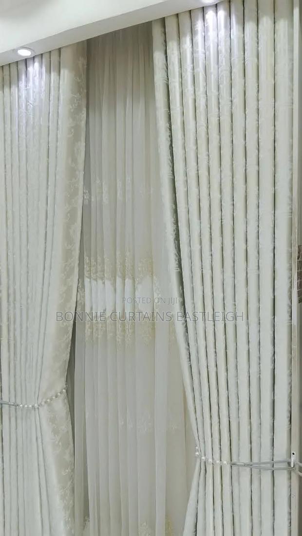 Cream Curtains Mixed With Gold