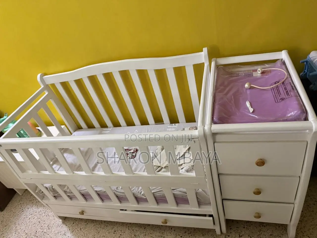 Baby Cot With a Changing Station