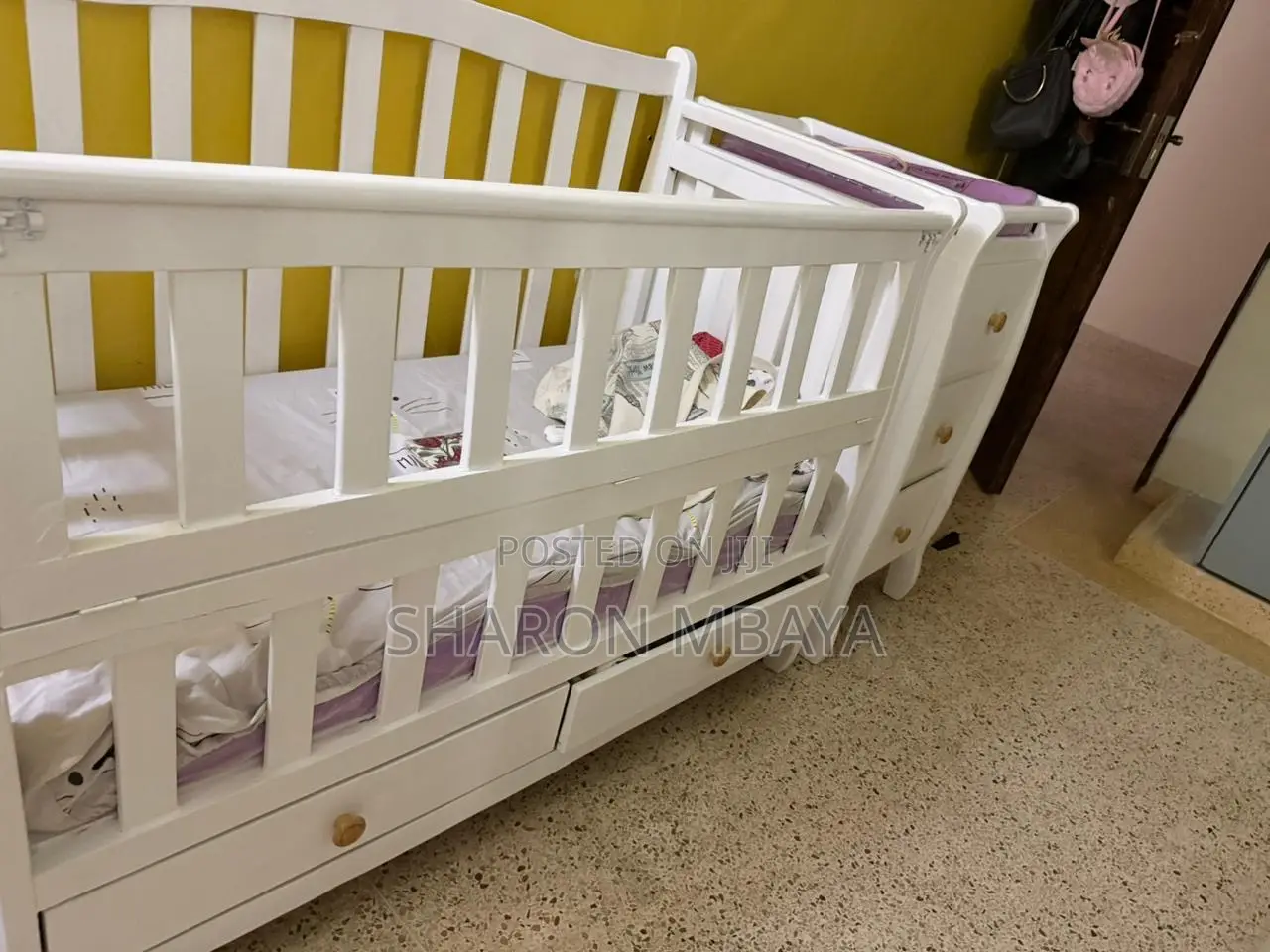 Baby Cot With a Changing Station