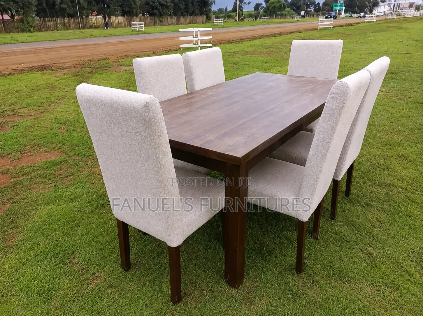 White/Brown Dining Table