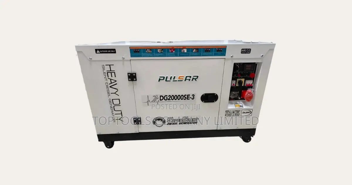 Diesel Silent Generator Dg15000se-3 18kva Pulsar With Ats
