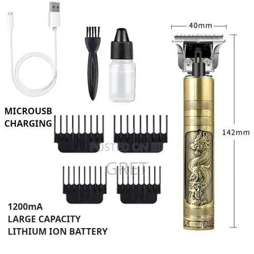 Portable Electric Shaving Trimmer - Rechargeable Professional Clipper