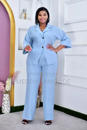 Elegant Skyblue 2pc Suit