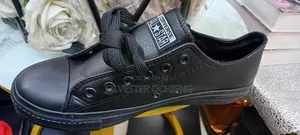 Black Converse Leather Shoes