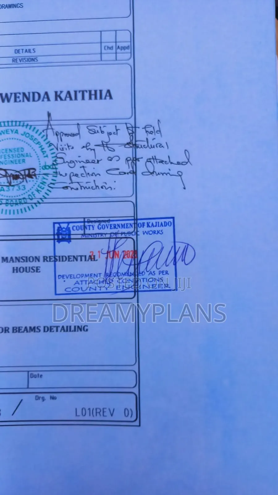 Licence Stamp Approval Services (Kenya Construction Sector)