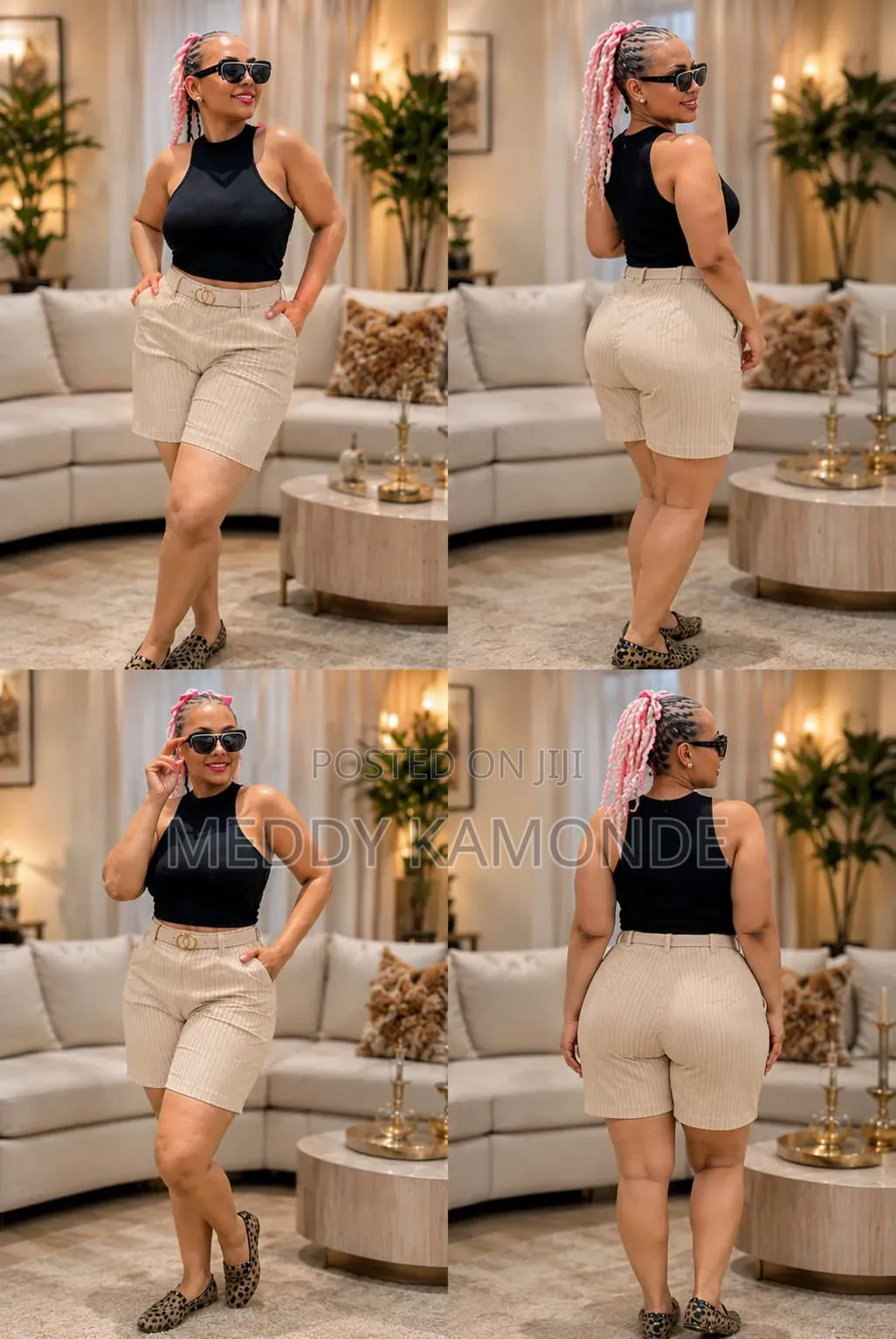 Designer Stripe Short