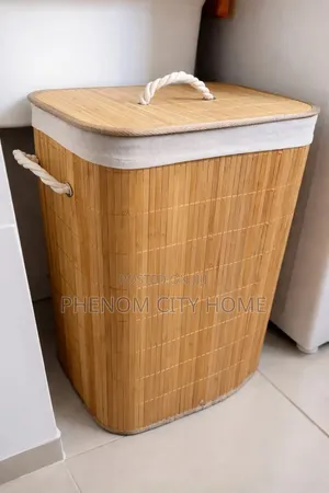 Aesthetic Bamboo Laundry Basket