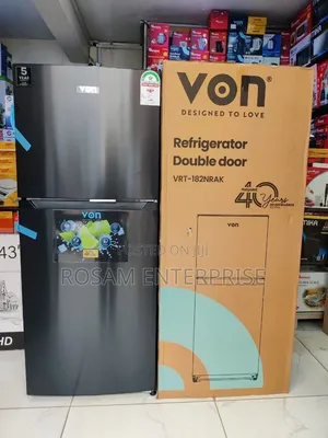 Von Fridge Double Door 181litres No Frost