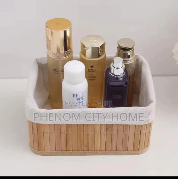 Aesthetic Bamboo 3 Storage Baskets - thumbnail 2