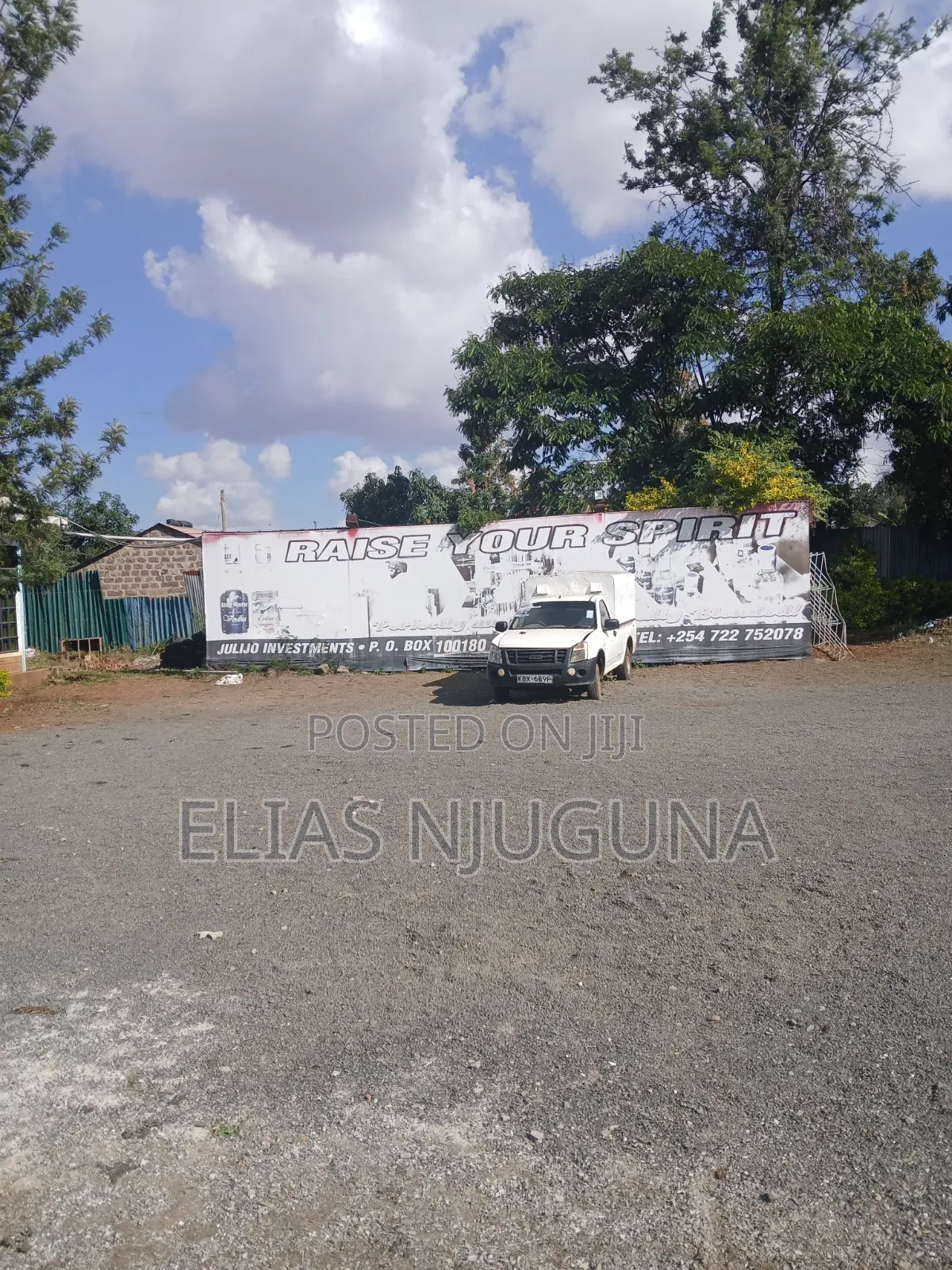 100ft×80ft Kasarani Plot for Rental, Off Thika Rd, Fenced, Godown.