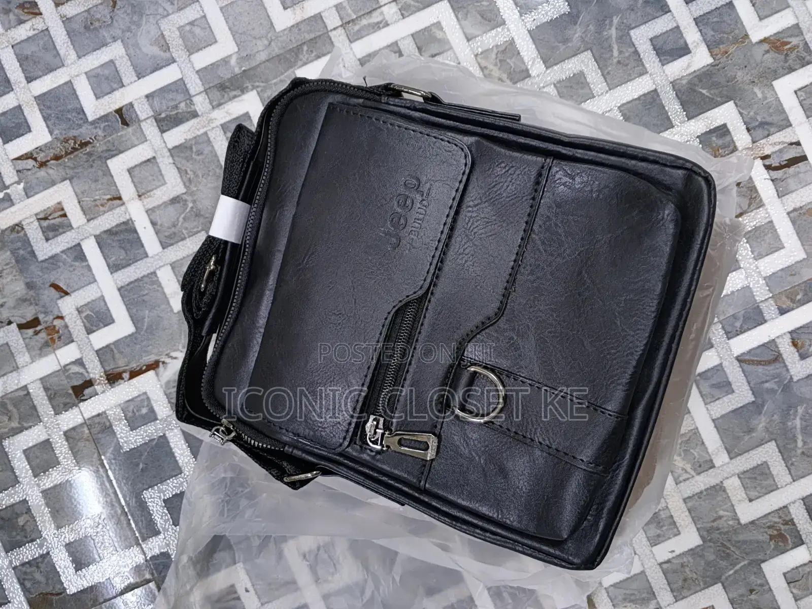Unisex Jeep Leather Bag