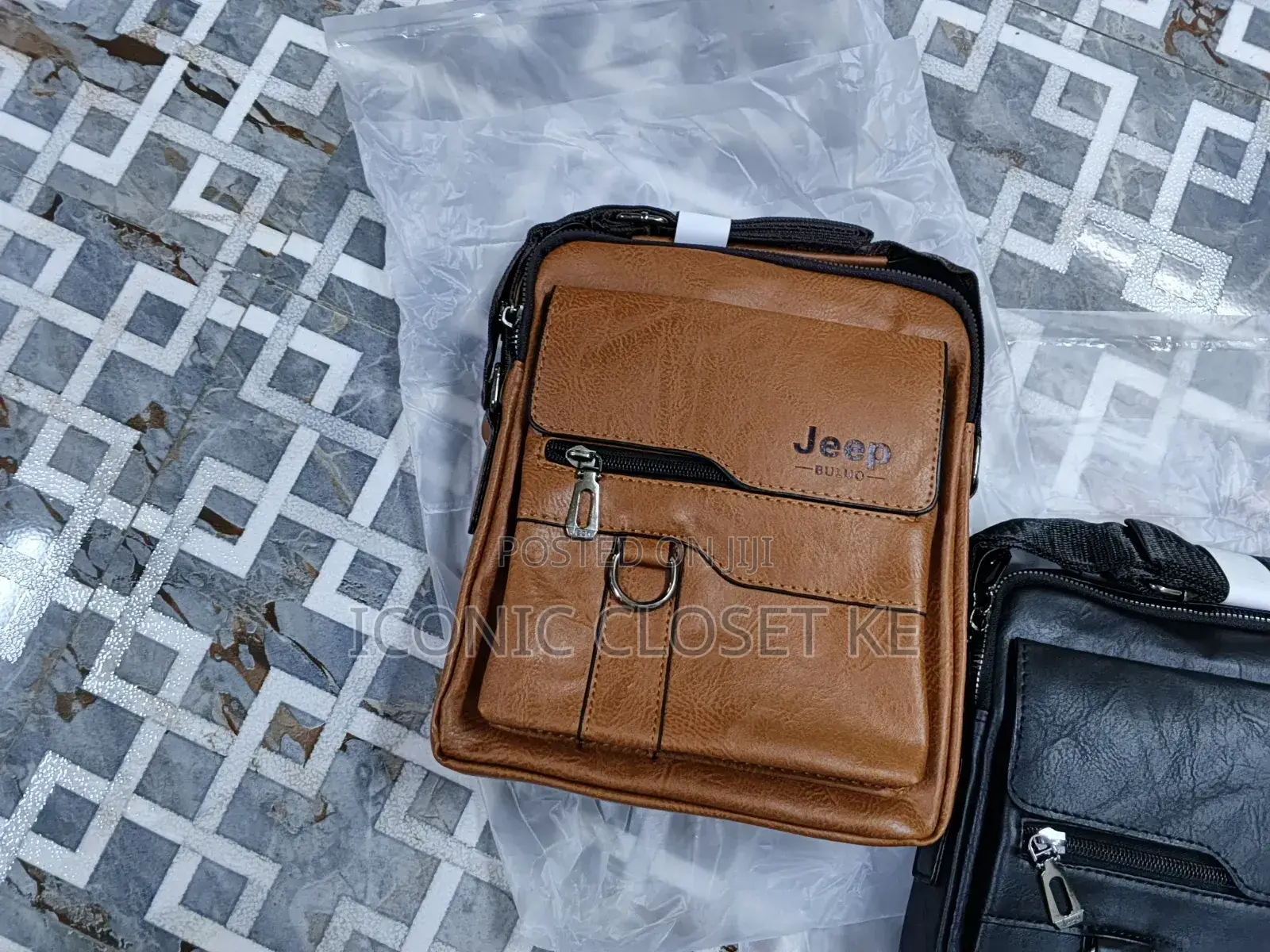 Unisex Jeep Leather Bag