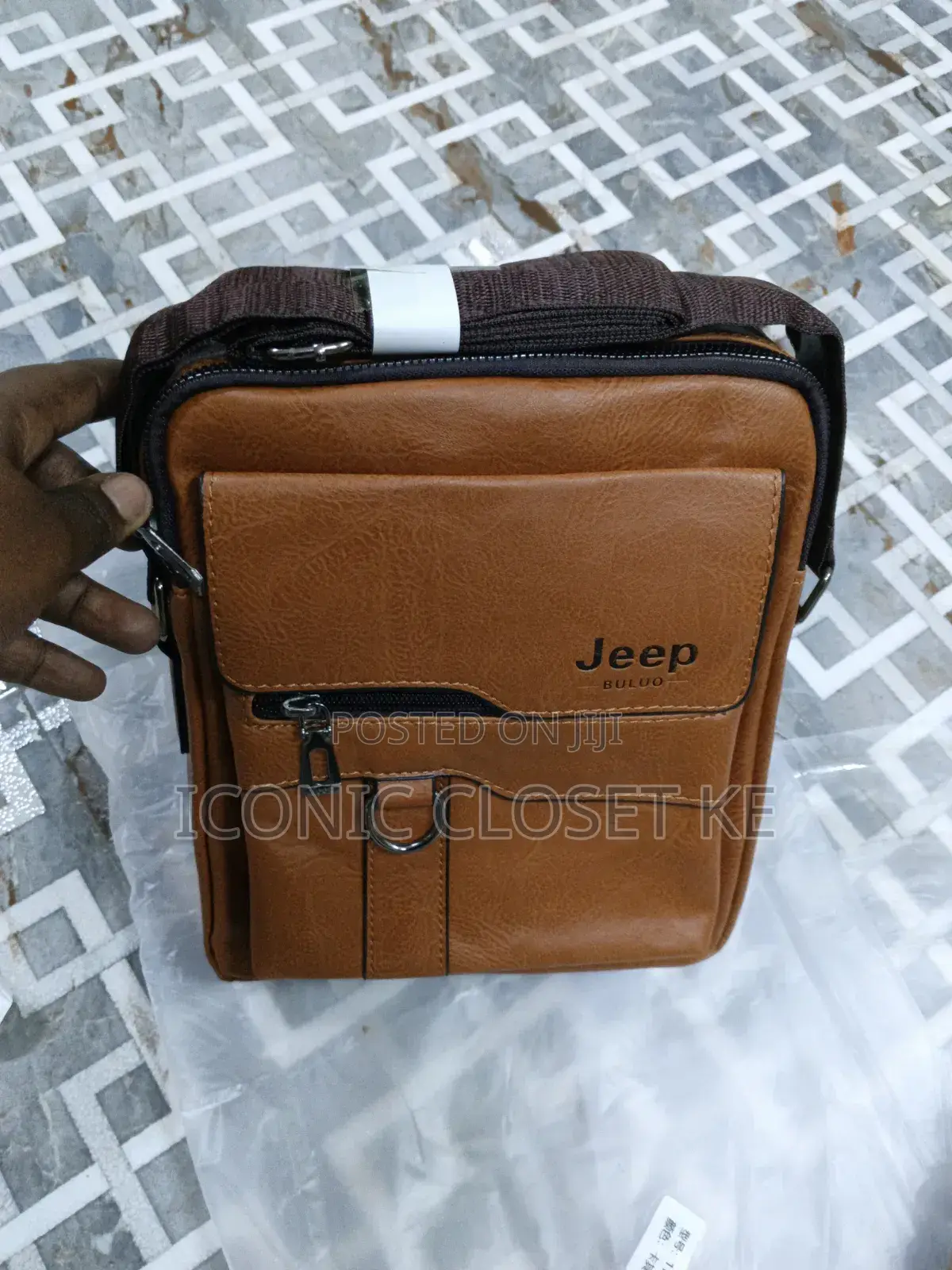Unisex Jeep Leather Bag