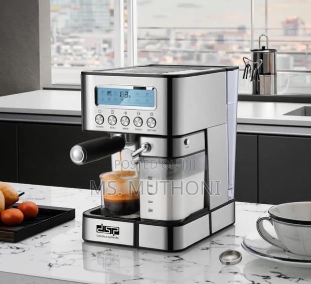 DSP Ka3141 Espresso Coffee Maker With a Stainless Steel Finish