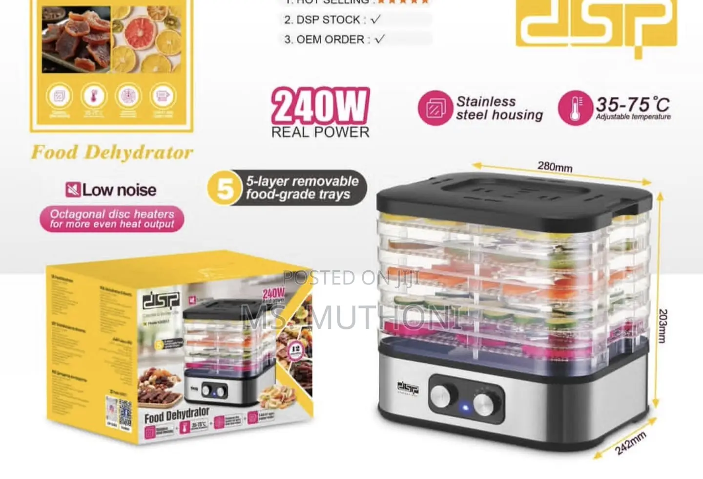 DSP Electric Food Dehydrator