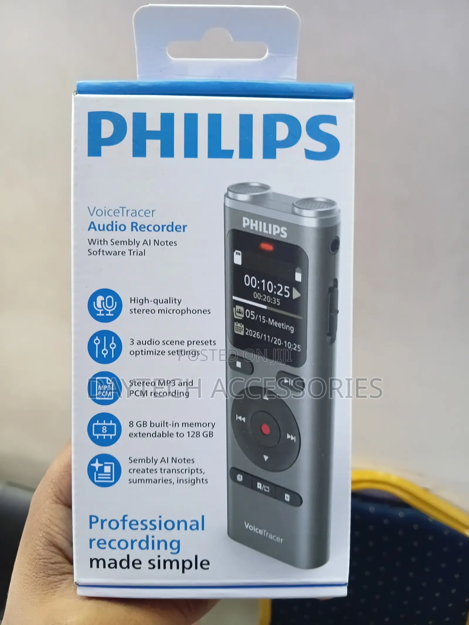 Philips Dvt2075 Voicetracer Audio Recorder.