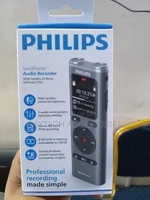 Philips Dvt2075 Digital Audio Recorder With 8gb of Built-in Storage