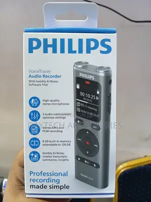 Philips Dvt2075 Digital Audio Recorder With 8gb of Built-in Storage