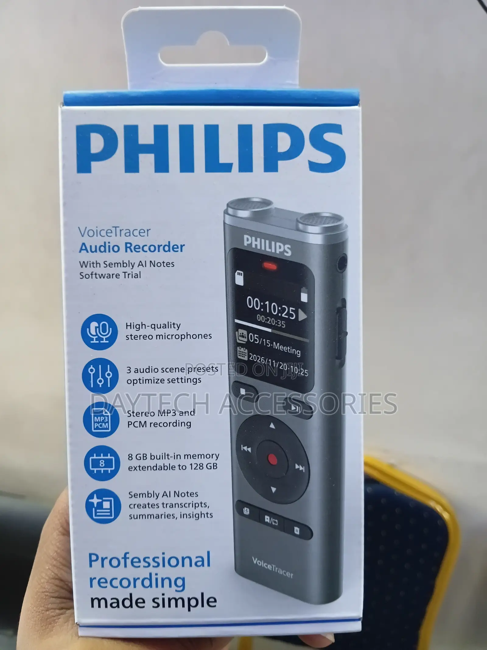 Philips Dvt2075 Voicetracer Audio Recorder.