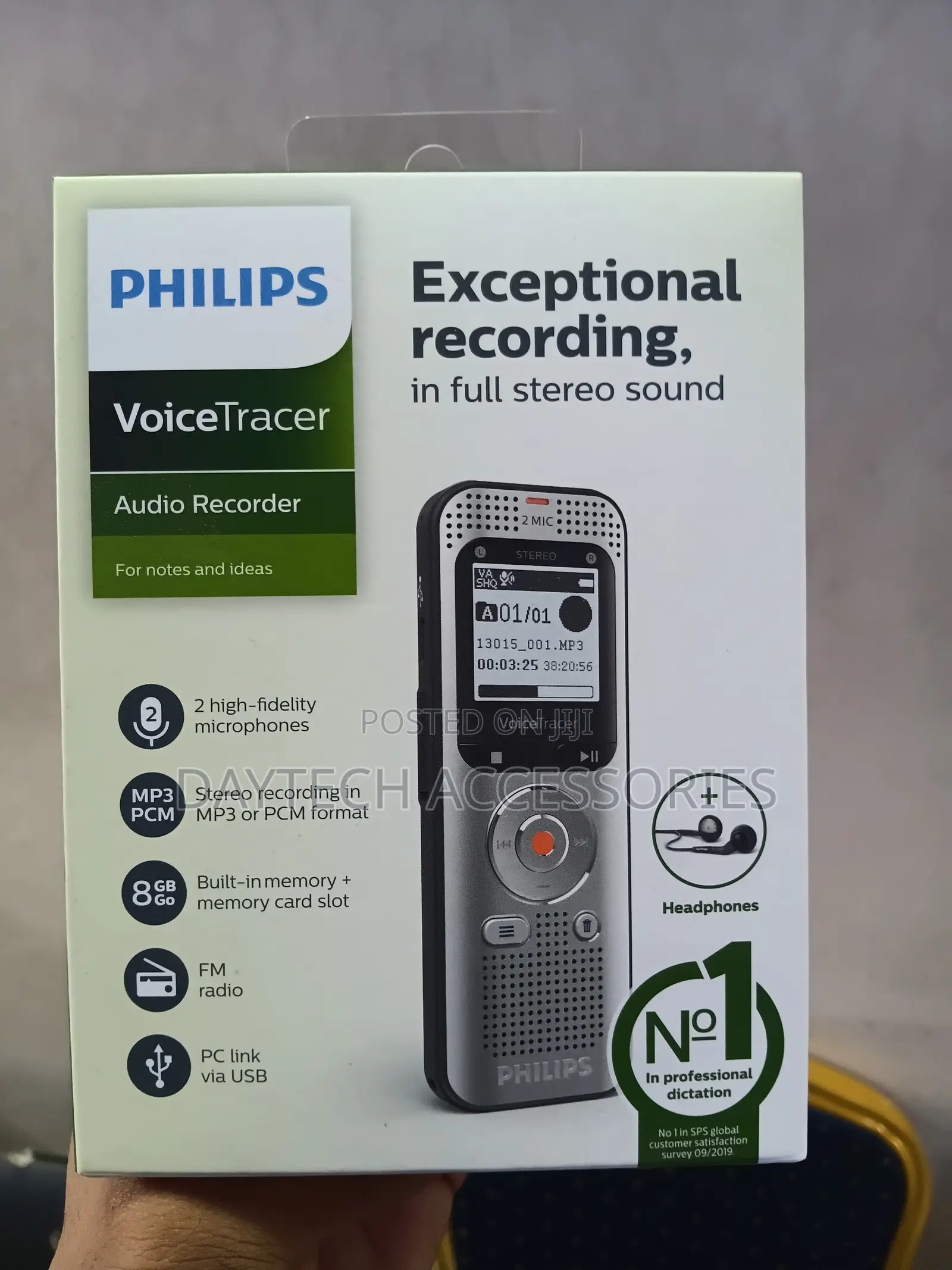 Philips Dvt2050 Voicetracer Audio Recorder With Built-in 8gb Memory.