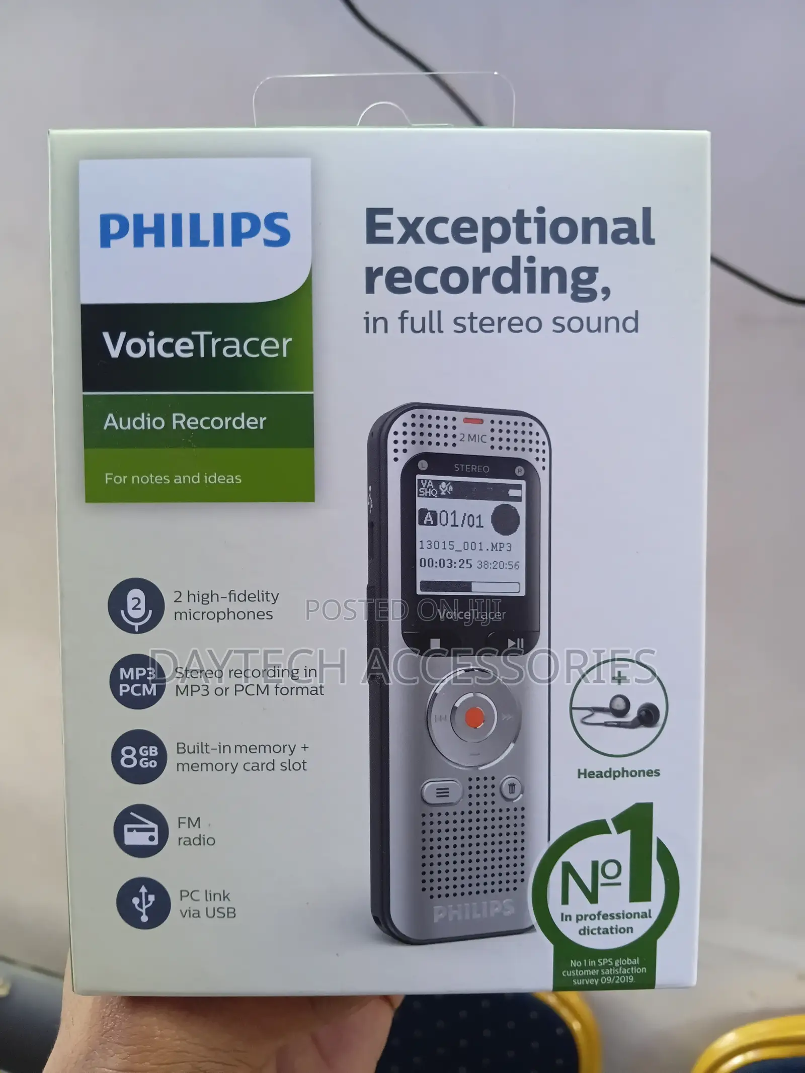 Philips Dvt2050 Voicetracer Stereo Mp3 Recorder.