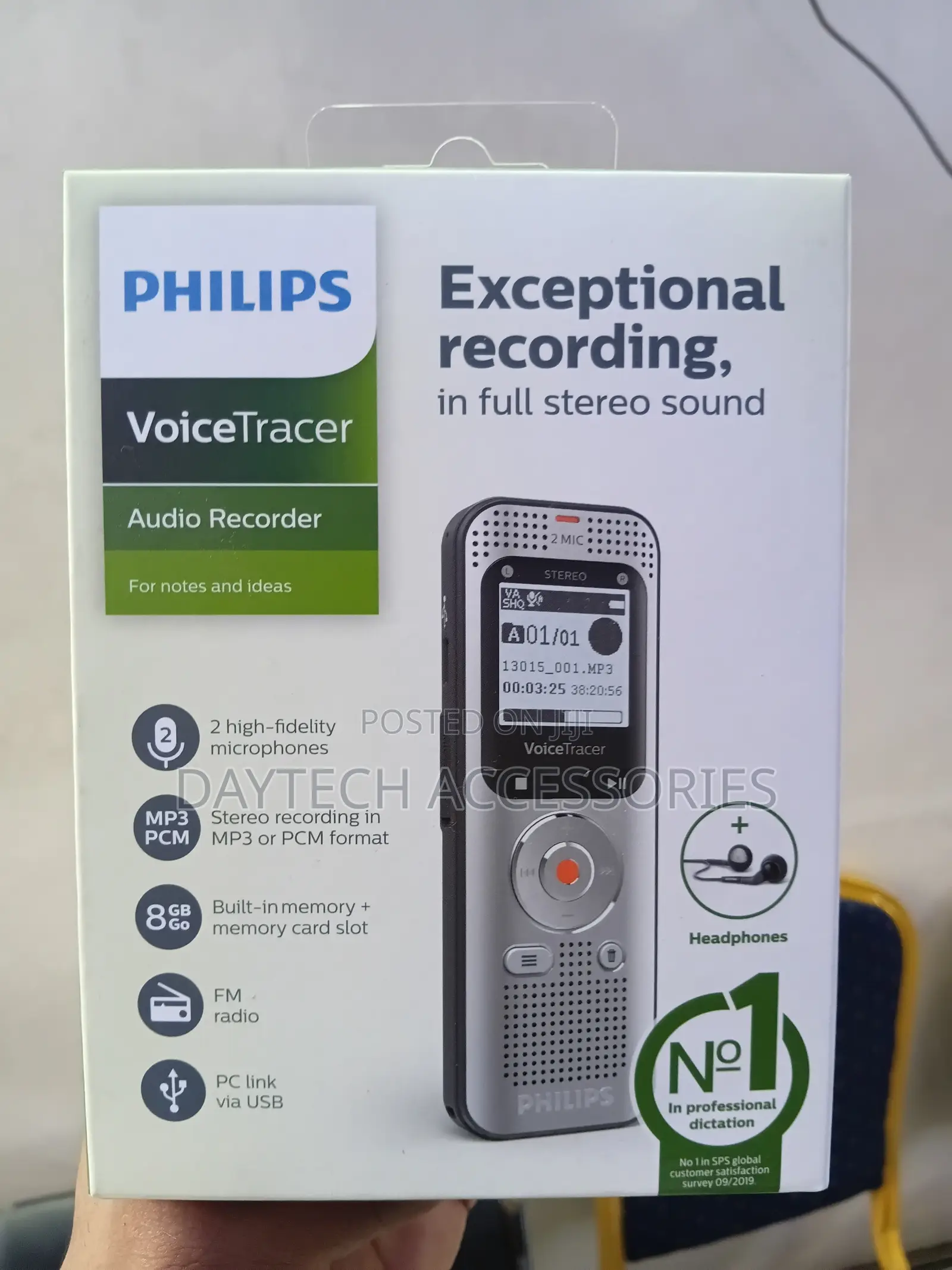 Philips Dvt2050 Voicetracer Stereo Mp3 Recorder.