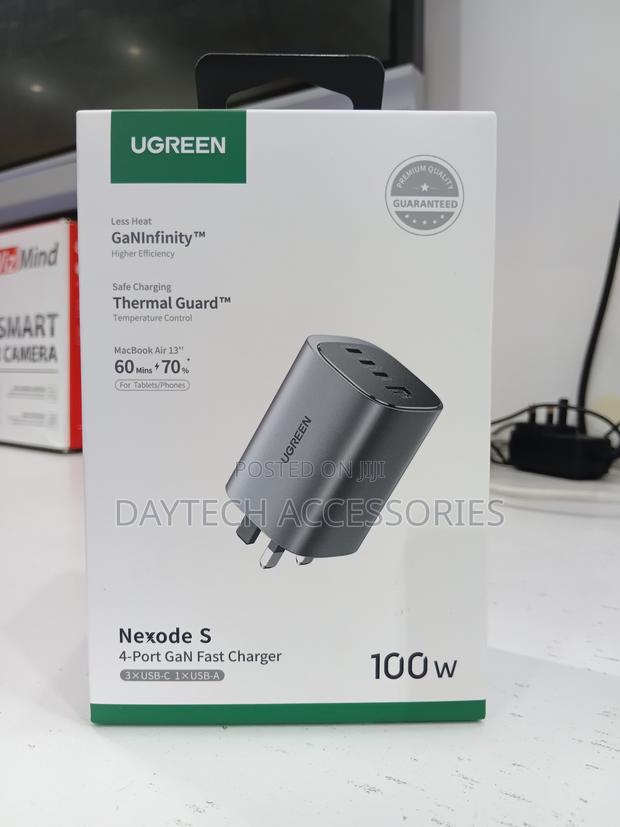 This Is a Ugreen Nexode S 100w 4-Port Gan Fast Charger - Silver