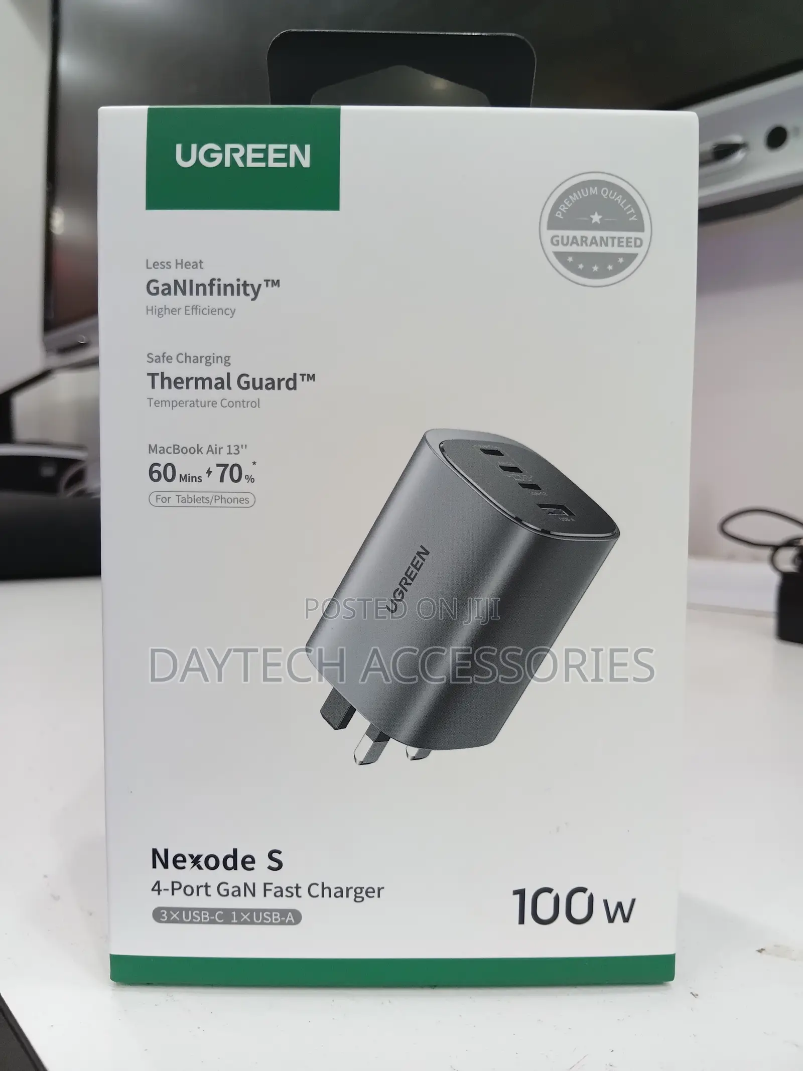 This Is a Ugreen Nexode S 100w 4-Port Gan Fast Charger - Silver