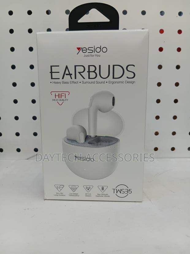 Yesido Tws35 Semi in Ear Bluetooth-Compatible Earbuds - White