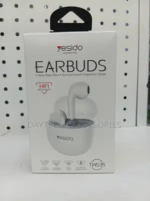 Yesido Tws35 Semi in Ear Bluetooth-Compatible Earbuds - White