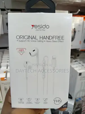 Yesido Lightning Wired Earphones for iPhone - White