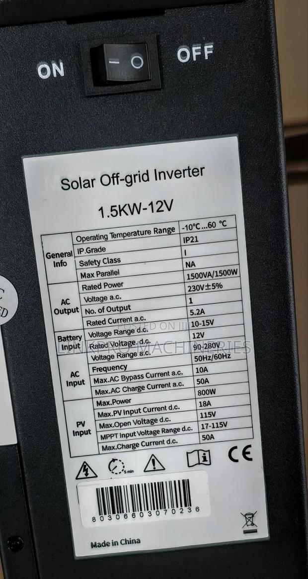 1.5kva 12v Solarpex Hybrid Inverter - thumbnail 2