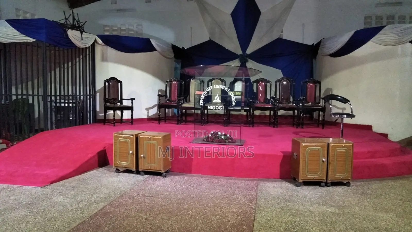 Elegant Red Carpet for Church Worship Centers