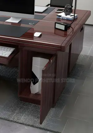 Office Desk; 1.4 Meters Mahogany DDQ- 5t Executive Desk