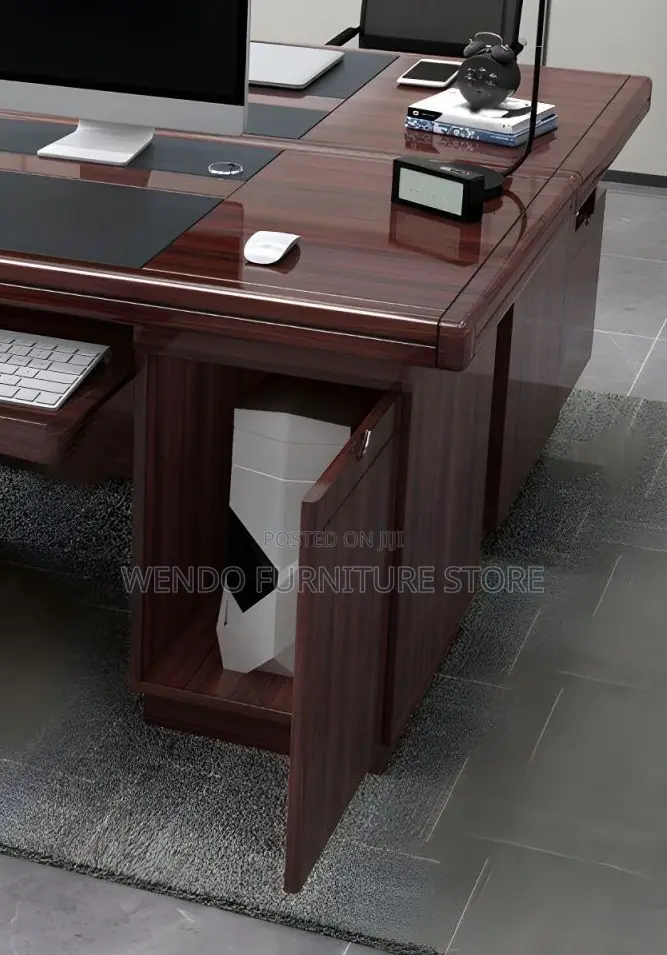 Office Desk; 1.4 Meters Mahogany DDQ- 5t Executive Desk