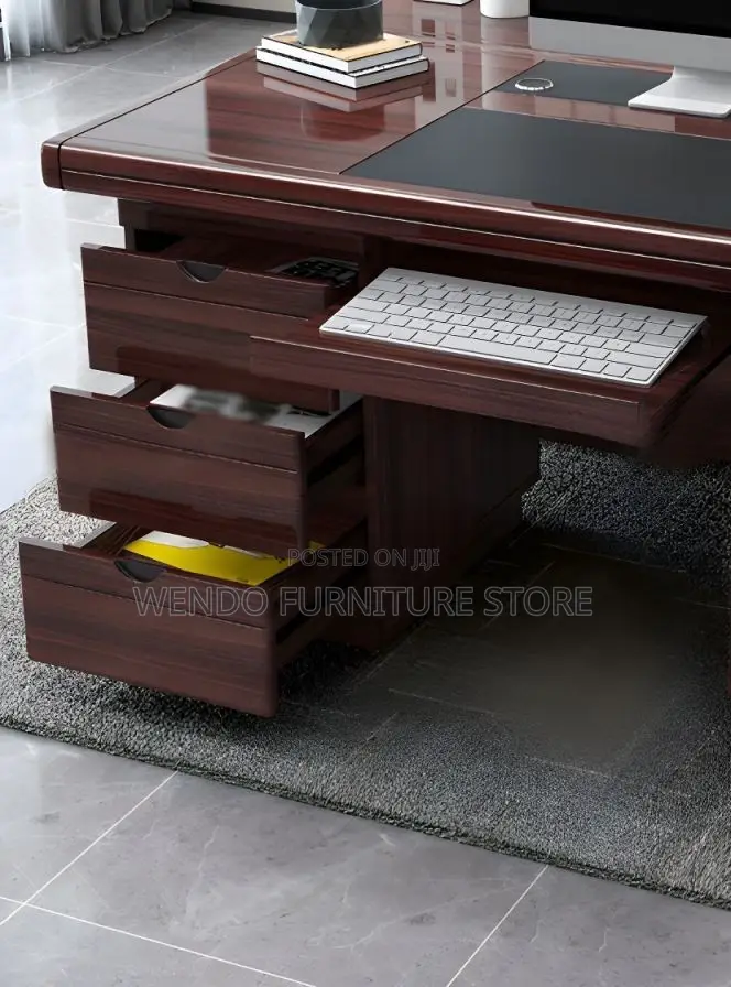 Office Desk; 1.4 Meters Mahogany DDQ- 5t Executive Desk