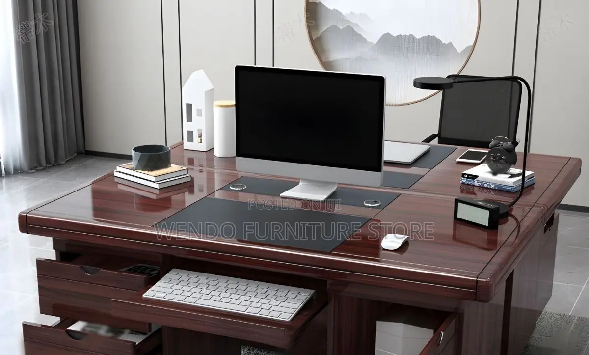 Office Desk; 1.4 Meters Mahogany DDQ- 5t Executive Desk